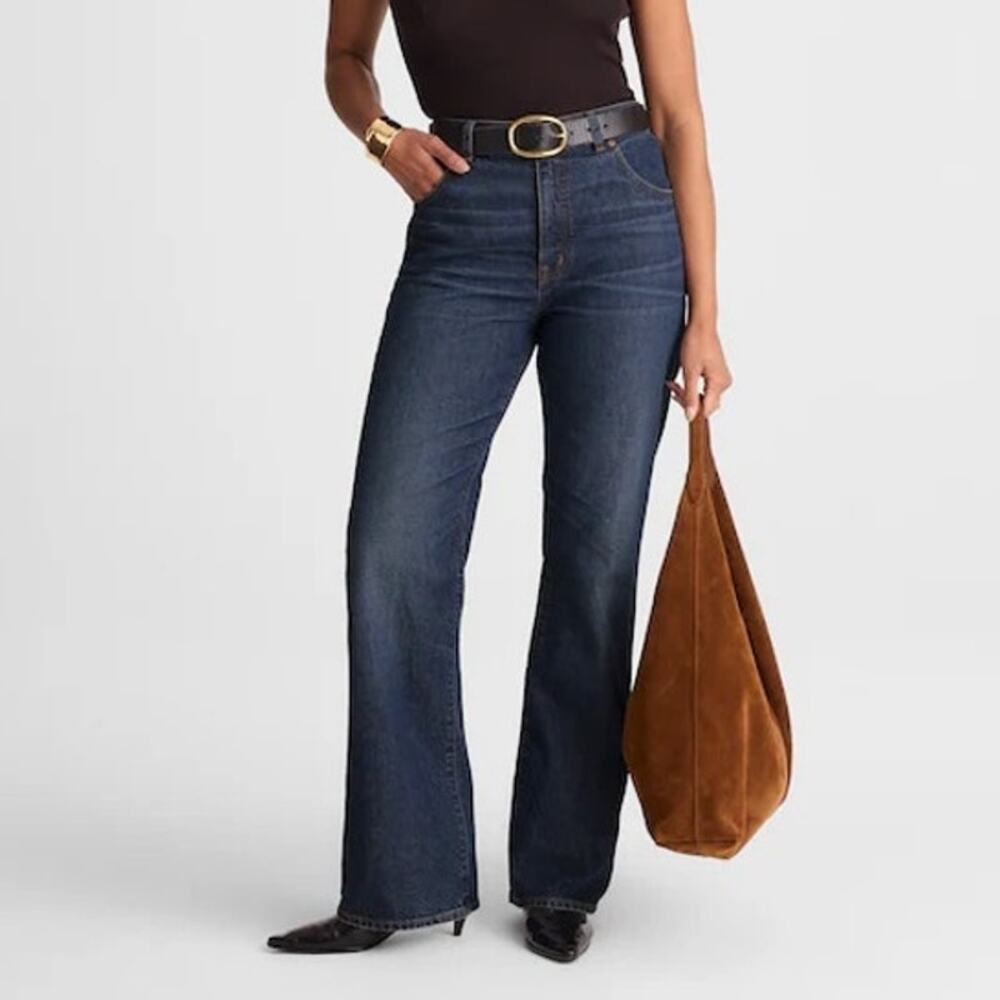 Madewell Curvy Relaxed Bootcut Jean Pleasantville Wash Comfort Stretch 31 NWT